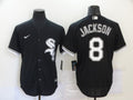 Men's Chicago White Sox Bo Jackson #8 Black Replica Baseball Jerseys