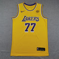 Men's Los Angeles Lakers Luka Doncic #77 Gold Swingman Jerseys - Icon Edition