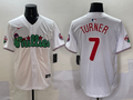 Men's Philadelphia Phillies Trea Turner #7 White Game Jerseys