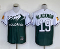 Men's Colorado Rockies Charlie Blackmon #19 Green City Connect Replica Player Jerseys