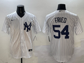 Men's New York Yankees Max Fried #54 White Home Limited Player Jerseys