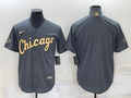 Men's Chicago White Sox Dark Gray Replica Blank Jerseys