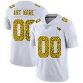 Custom1 Arizona Cardinals Jerseys White Limited  Vapor White Leopard Print Fashion Jerseys