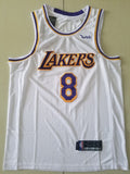 Men's Los Angeles Lakers Kobe Bryant #8 White Swingman Player Jerseys