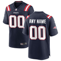 Custom1 New England Patriots Navy Game Jerseys