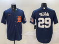 Men's Detroit Tigers Tarik Skubal #29 Navy Limited Player Jerseys