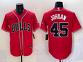 Men's Chicago Bulls Michael Jordan #45 Red Limited Player Jersey