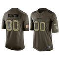 Custom1 Green Bay Packers Olive Camo Salute To Service Veterans Day Limited Jerseys Stitched American Football Jerseys