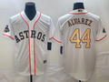 Men's Houston Astros Yordan Alvarez Nike White/Gold 2023 Gold Collection Replica Player Jerseys