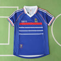 France National Team 1998 Home Retro Fan Jersey – World Cup Vintage Football Shirt