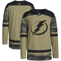 Men's Tampa Bay Lightning Camo Military Appreciation Team Authentic Blank Jerseys