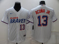 Men's Atlanta Braves Ronald Acuna Jr. #13 White Stitched Jerseys City Edition