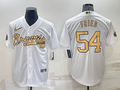 Men's Atlanta Braves Max Fried #54 White Stitched Jerseys