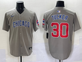 Men's Chicago Cubs Kyle Tucker #30 Gray Replica Player Jersey