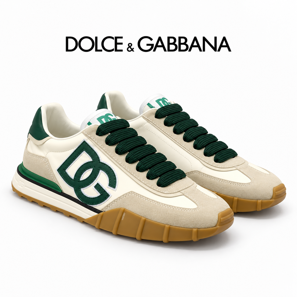 Dolce & Gabbana DG Premium Men's Mixed-Material Casual Sneakers
