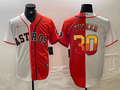 Men's Houston Astros Kyle Tucker #30 White/Orange Replica Player Jerseys