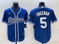 Men's Los Angeles Dodgers Freddie Freeman #5 Royal Player Jerseys Joint Edition