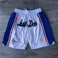 Men's Philadelphia 76ers White Basketball Shorts1