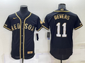 Men's Boston Red Sox Rafael Devers #11 Black Replica Baseball Jerseys