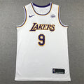 Men's Los Angeles Lakers Bronny James #9 White Swingman Player Jerseys - Association Edition