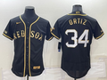 Men's Boston Red Sox David Ortiz #34 Black Stitched Jerseys