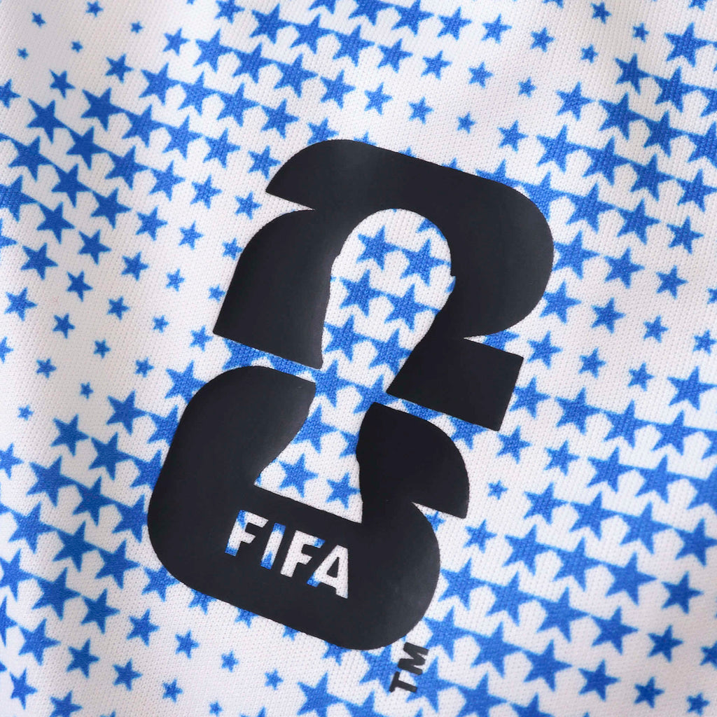 2026 FIFA World Cup USA Host Jersey – White & Blue Star Print Adidas Fan Tee