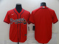 Men's Atlanta Braves Red Replica Blank Jerseys