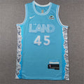 Men's Cleveland Cavaliers Donovan Mitchell #45 Light Blue 2024/25 Swingman Jerseys - City Edition