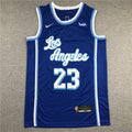 Men's Los Angeles Lakers LeBron James #23 Blue Swingman Jerseys
