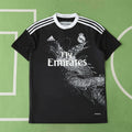 Real Madrid CF Dragon Edition Jersey 2014/15 – Fan Version | All-Black Retro Football Shirt with White Dragon Graphic