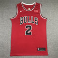 Men's Chicago Bulls Lonzo Ball #2 Red Fast Break Replica Player Jerseys