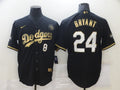 Men's Los Angeles Dodgers Kobe Bryant #8-24 Black Replica Player Jerseys