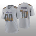 Custom1 Minnesota Vikings Gray Atmosphere Game Jerseys Stitched Jerseys Football Jerseys