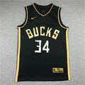 Men's Milwaukee Bucks Giannis Antetokounmpo #34 Black Swingman Jerseys