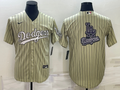 Men's Los Angeles Dodgers khaki Replica Baseball Jerseys