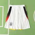 Germany Home Shorts 2024 – White Black Red Fan Version Euro 2024 Football Shorts