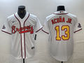 Men's Atlanta Braves Ronald Acuna Jr. White Authentic Jerseys Champion Edition
