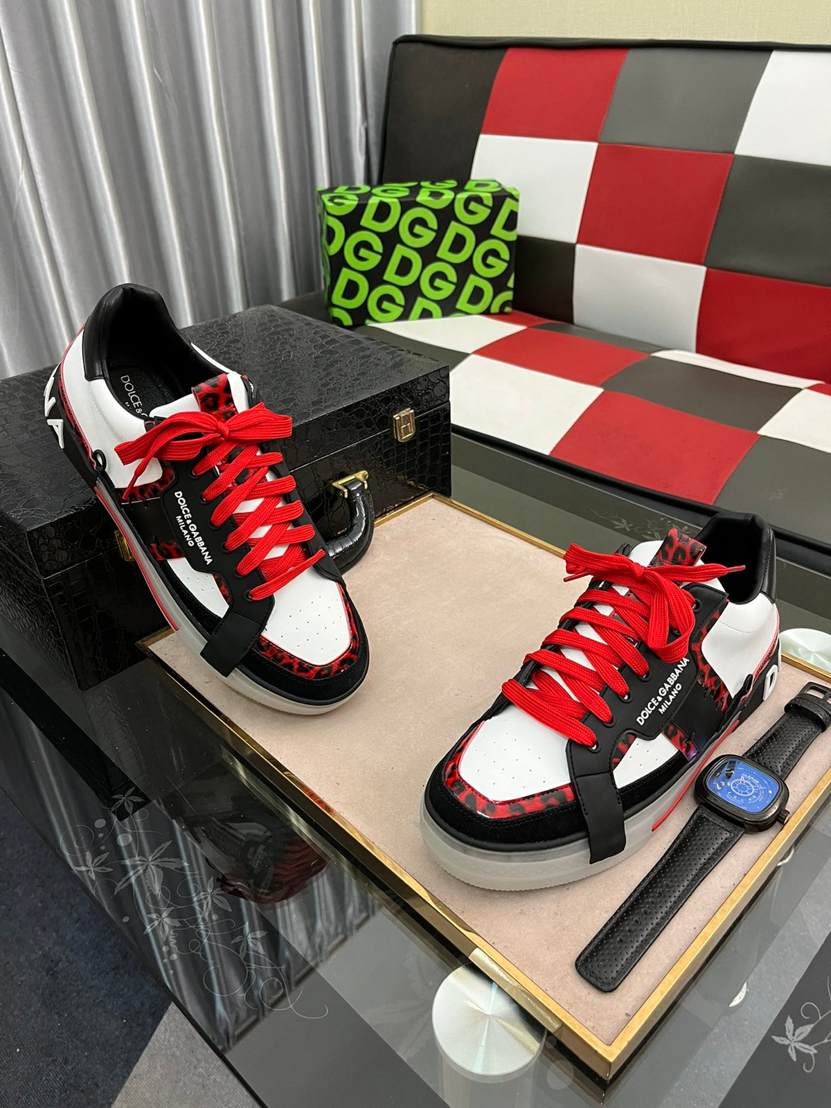 Dolce & Gabbana DG Men's Casual Shoes in Imported Calfskin