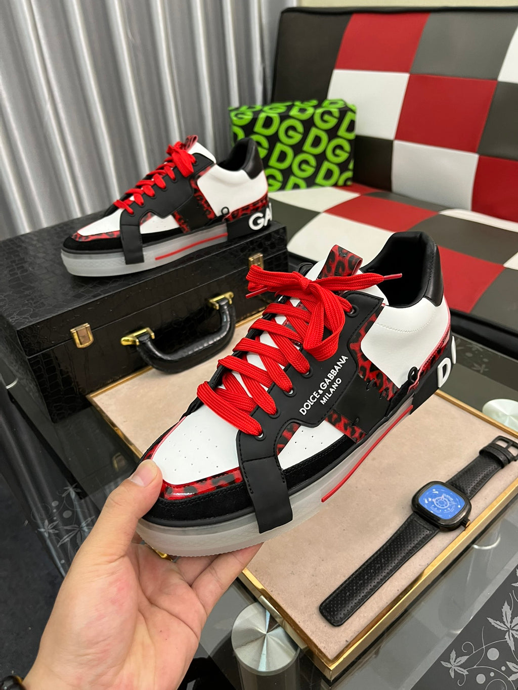 Dolce & Gabbana DG Men's Casual Shoes in Imported Calfskin