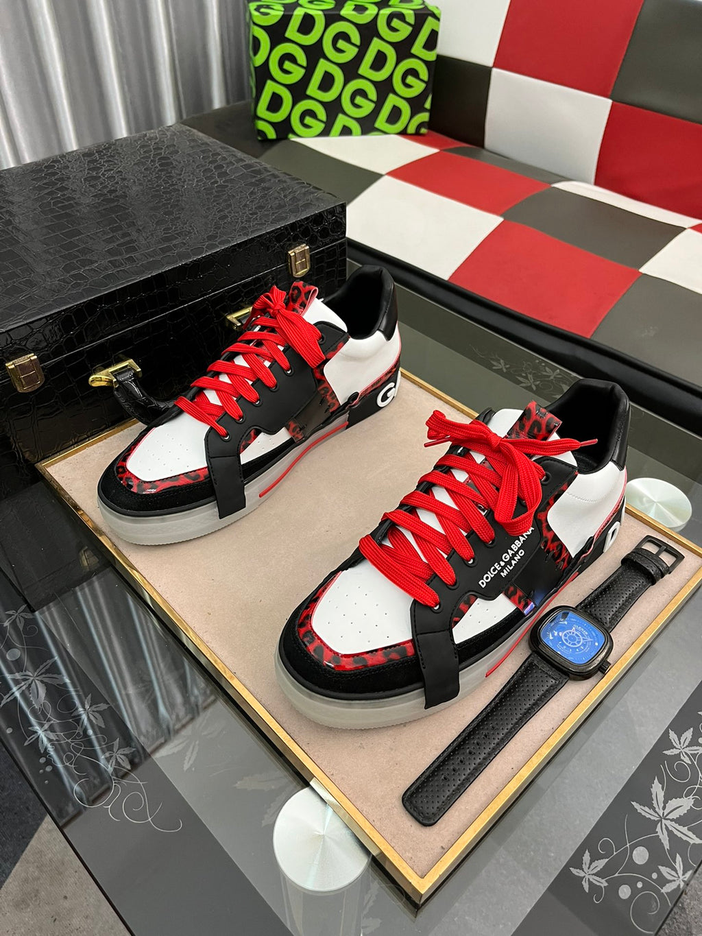 Dolce & Gabbana DG Men's Casual Shoes in Imported Calfskin