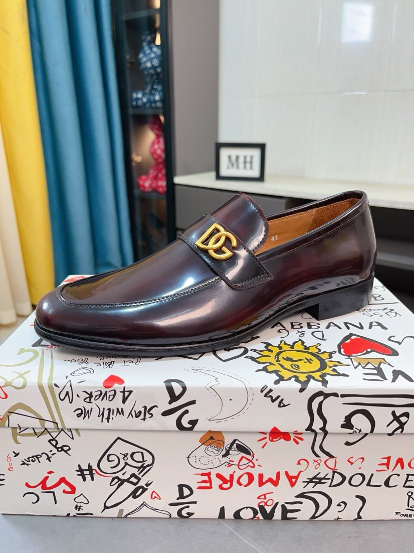 Dolce & Gabbana DG Men's Dress Shoes in Premium Calfskin