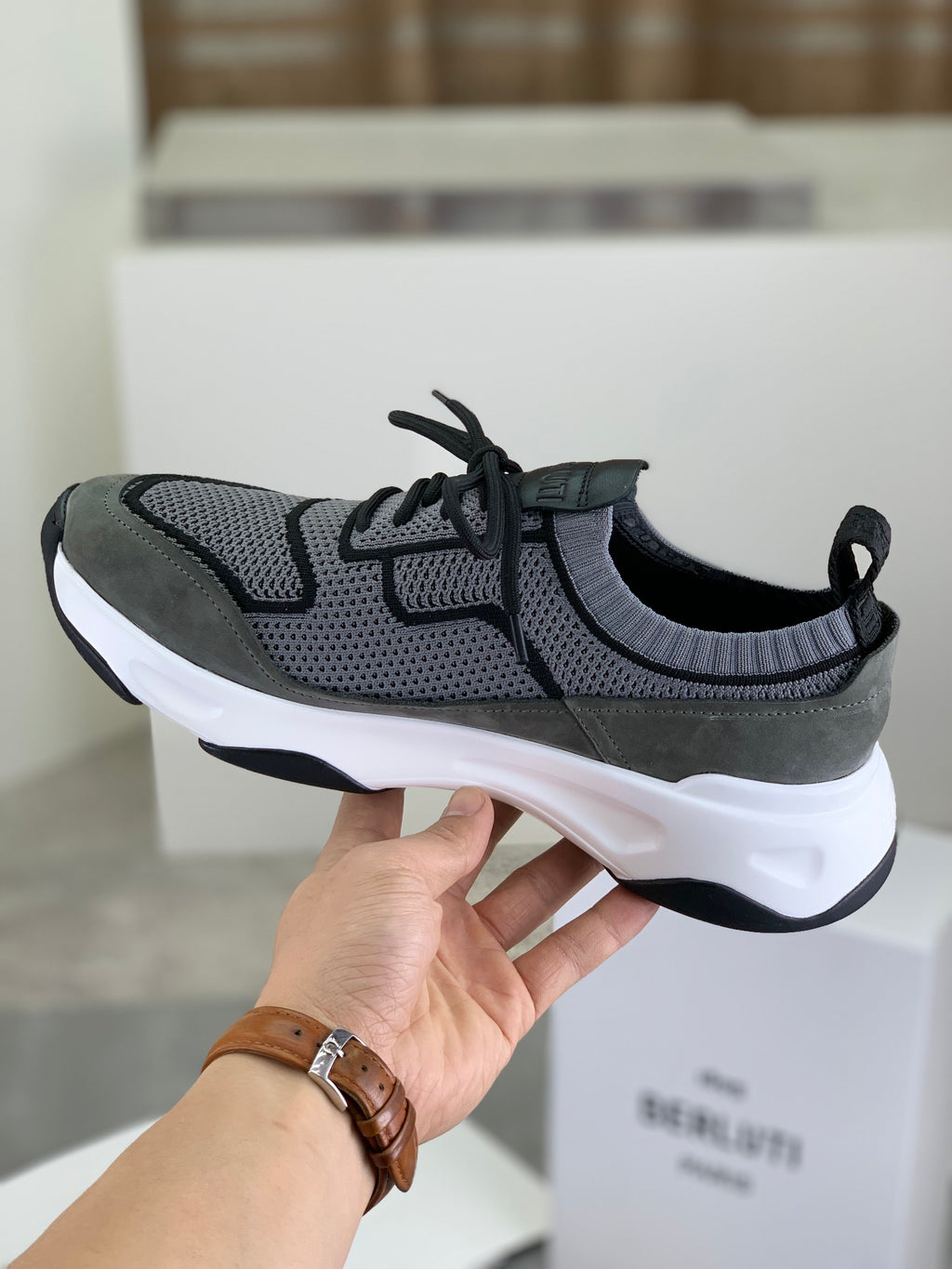 Berluti Men's Edge-Last Leather Casual Shoes