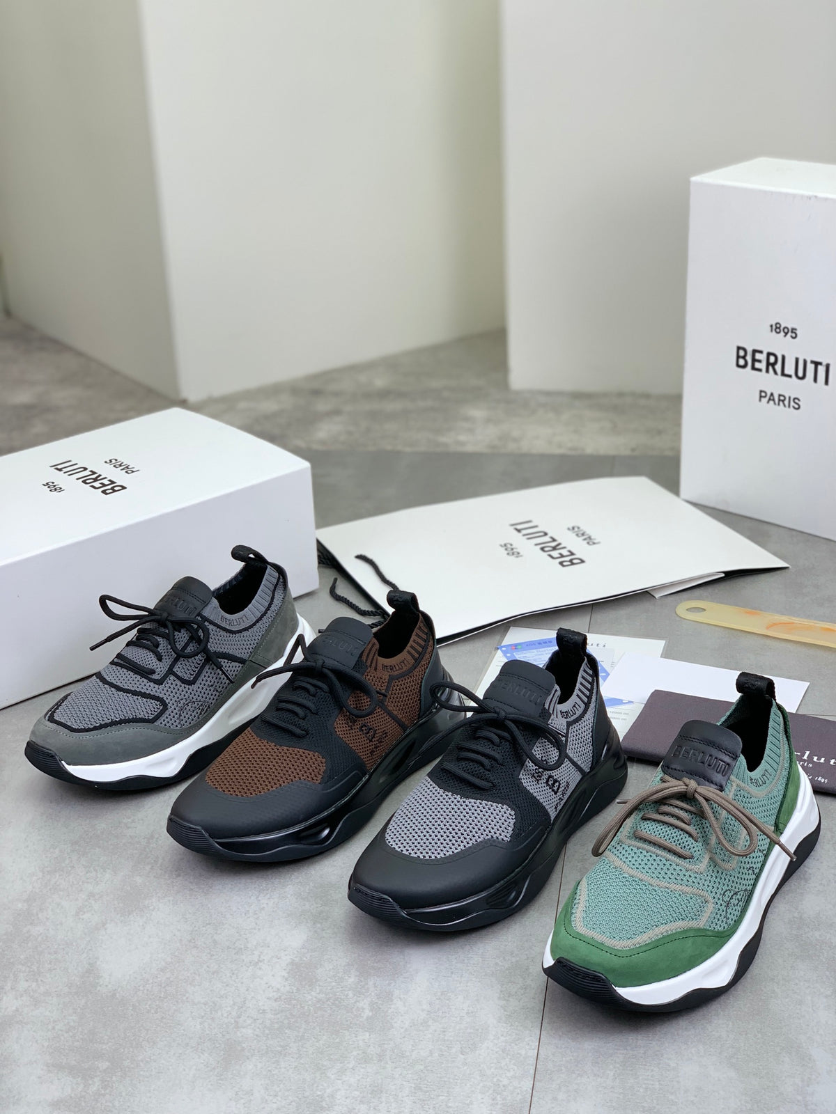 Berluti Men's Edge-Last Leather Casual Shoes
