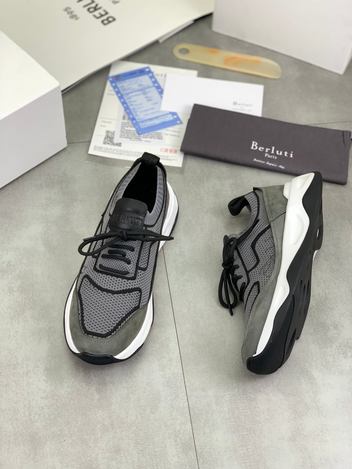 Berluti Men's Edge-Last Leather Casual Shoes