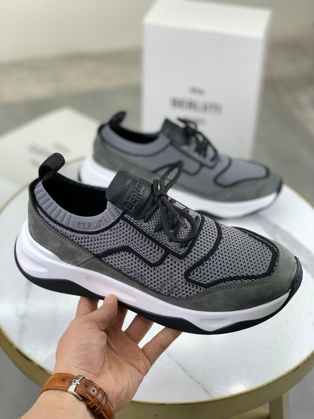 Berluti Men's Edge-Last Leather Casual Shoes