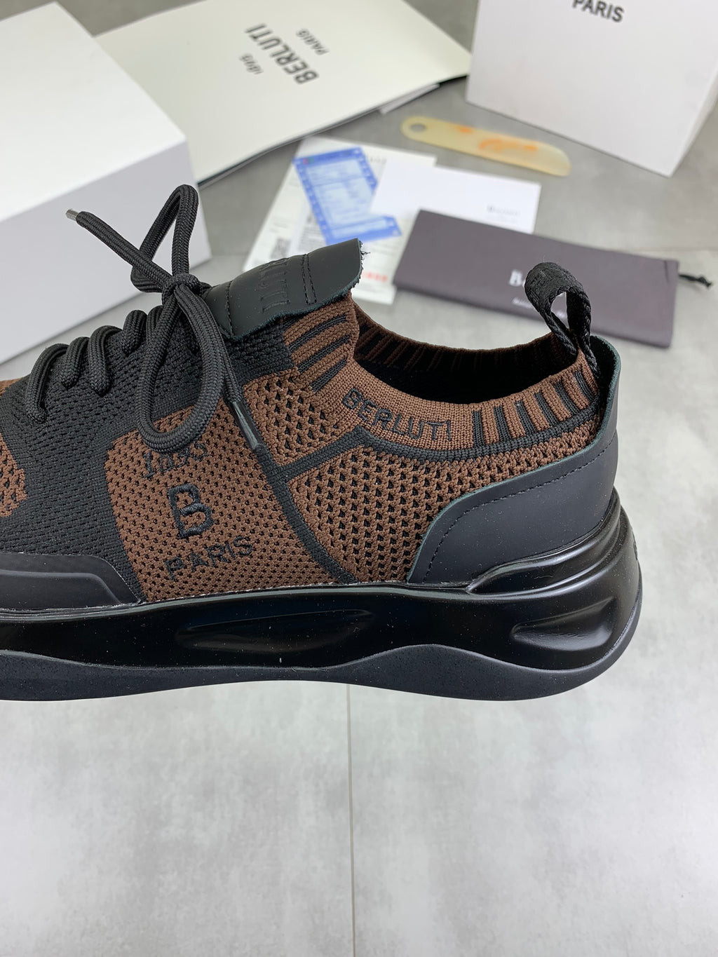 Berluti Men's Edge-Last Leather Casual Shoes