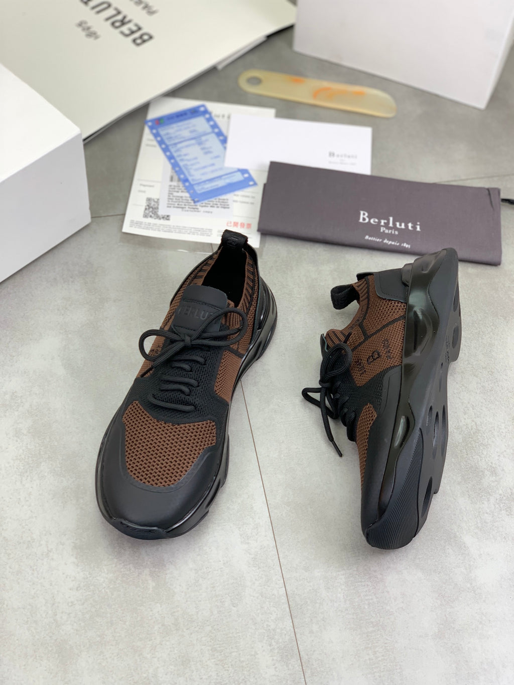 Berluti Men's Edge-Last Leather Casual Shoes