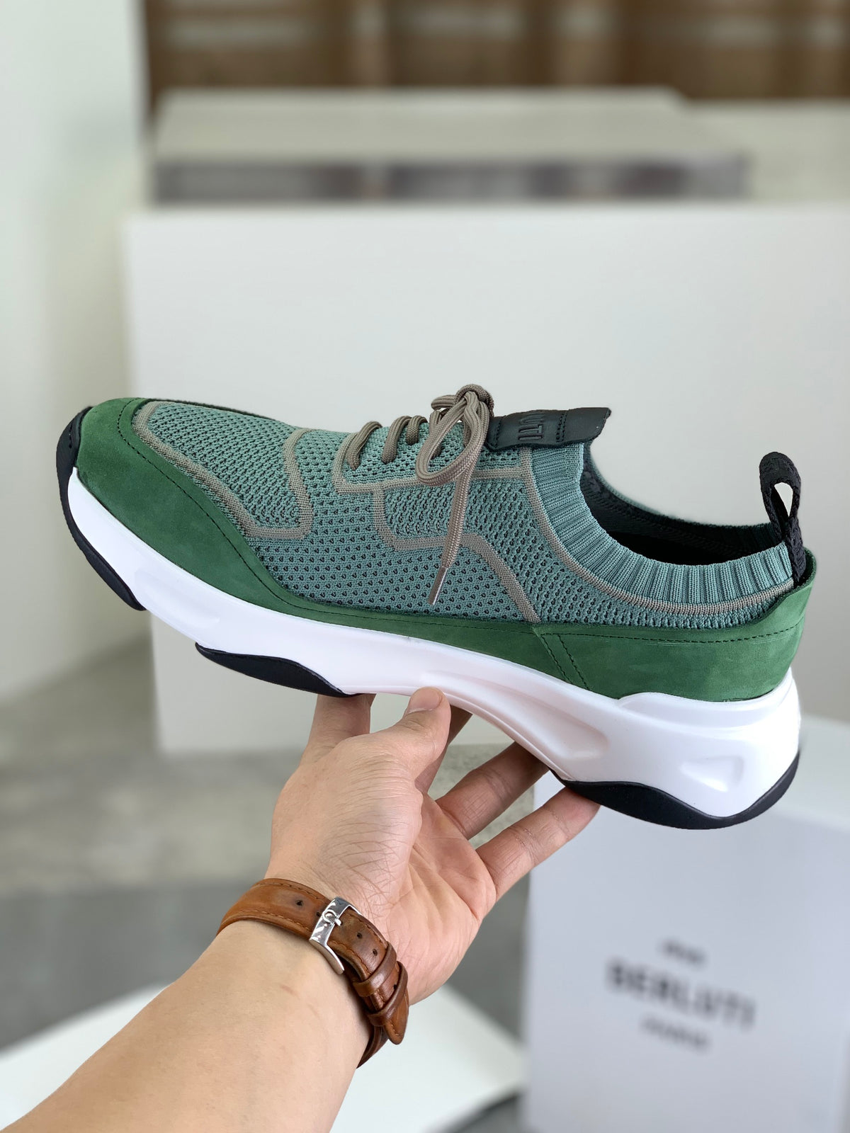 Berluti Men's Edge-Last Leather Casual Shoes