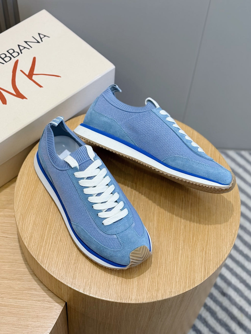 Dolce & Gabbana DG Cushion Mixed-Material Casual Sneakers