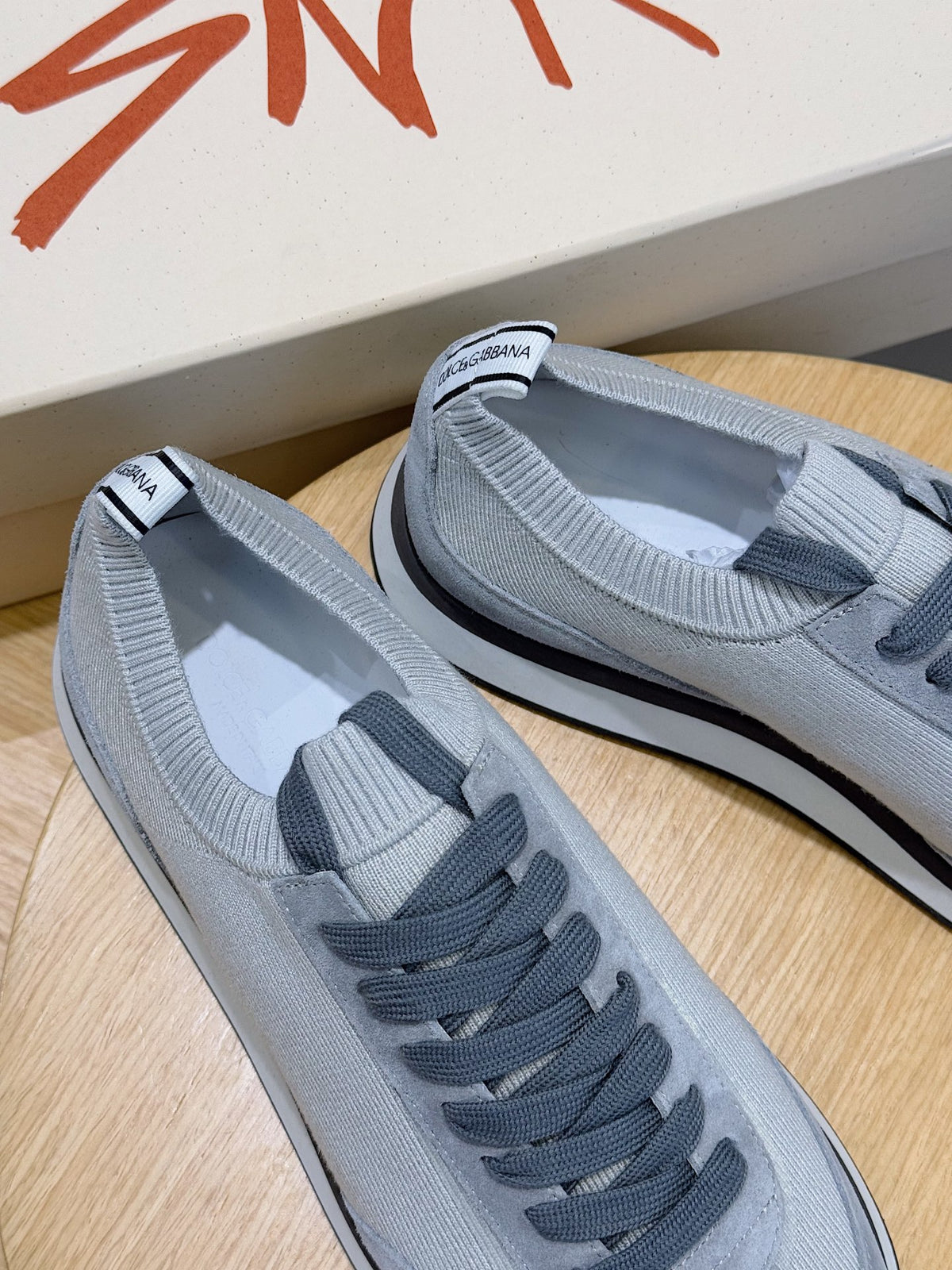 Dolce & Gabbana DG Cushion Mixed-Material Casual Sneakers